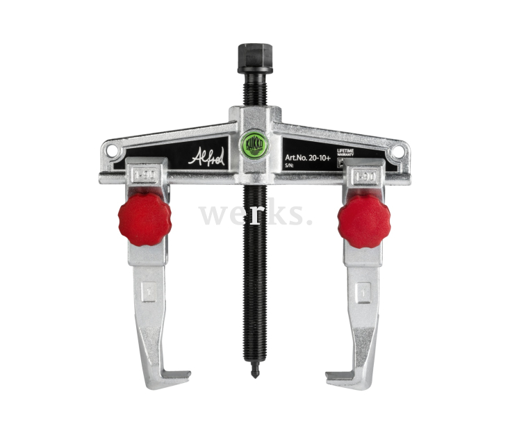 Съемник универсальный 2-рычажный 120 х 100 мм с быстрорегулируемыми крючками KUKKO 20-10+2