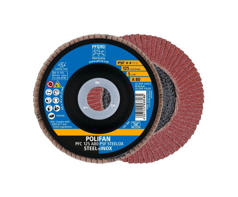 Круг шлифовальный Pferd PFC 125 A 80 PSF STEELOX