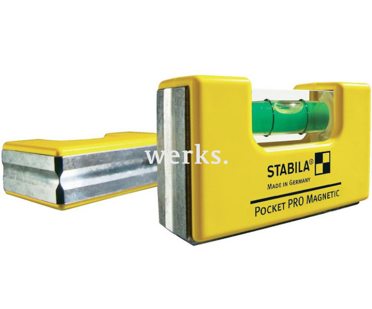 Уровень карманный тип Pocket Pro Magnetic Stabila 17953 7 см с креплением на пояс