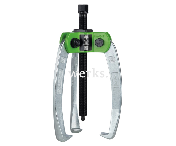 Универсальный трёхзахватный съёмник с самоцентрирующимися захватами KUKKO 45-3