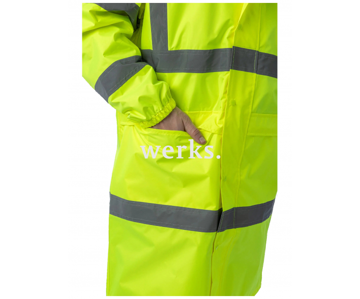 Сигнальный плащ-дождевик Brodeks KS252 желтый (L)