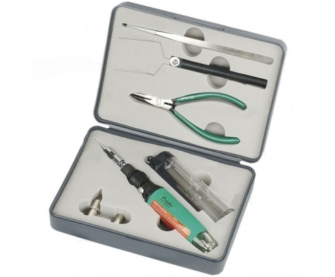 Паяльник газовый с набором инструментов ProsKit 1PK-GS300K