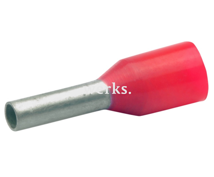 Наконечник втулочный красный изолированный DIN 46228 1,5 мм² Klauke KLK172RK 100 шт.