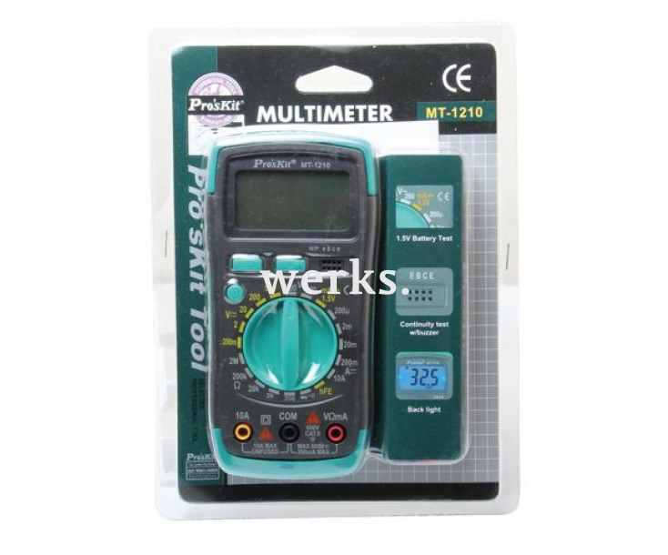 Мультиметр цифровой компактный ProsKit MT-1210
