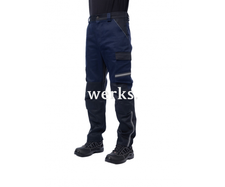 Брюки сварщика Brodeks FS38-01 т.синий/черный (52)