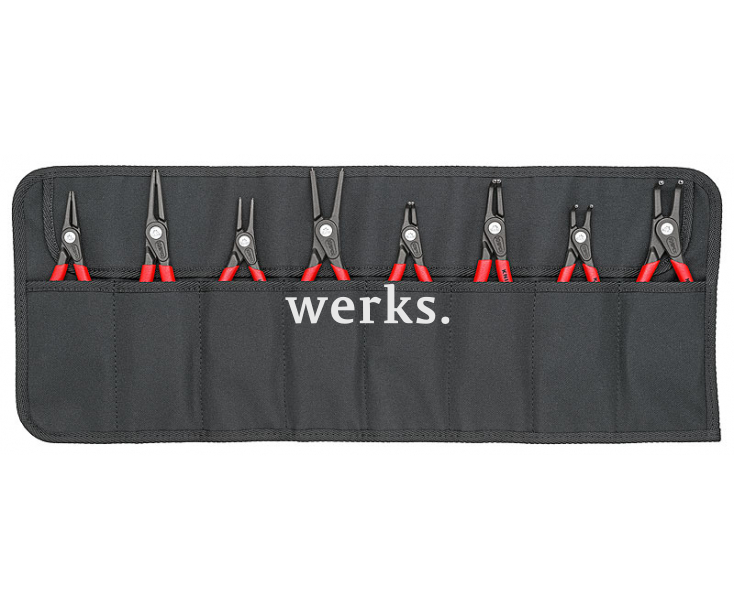 Комплект прецизионных щипцов для стопорных колец, 8 предметов Knipex KN-001958V02