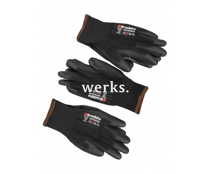 Рабочие перчатки с полиуретановым покрытием Brodeks Defender G-11 3 пары (11)