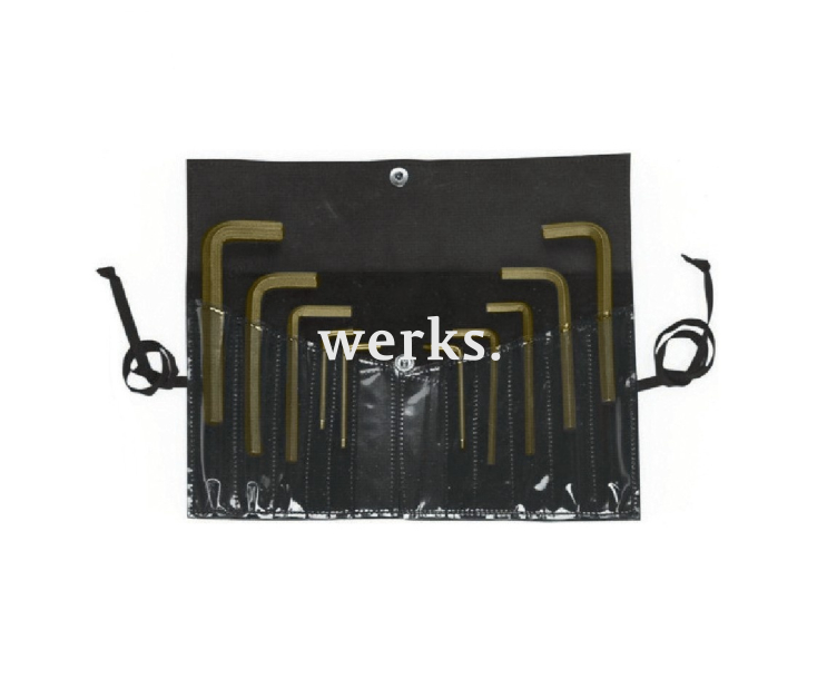 Набор ключей шестигранных (ключи Аллена) 2-12 мм искробезопасных, серия 100 Metalminotti 100-1000