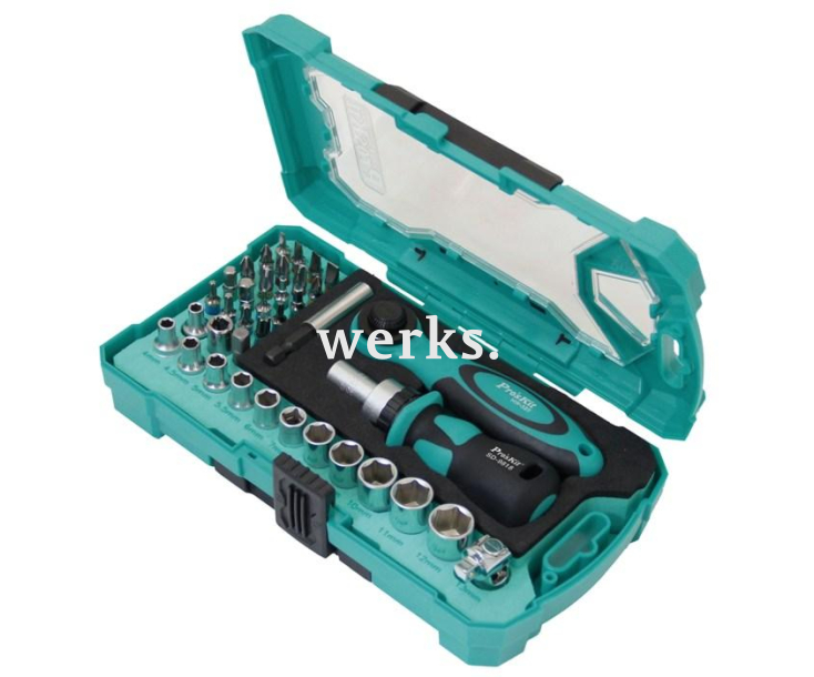 Набор бит с трещоткой и ключом ProsKit SD-2317M