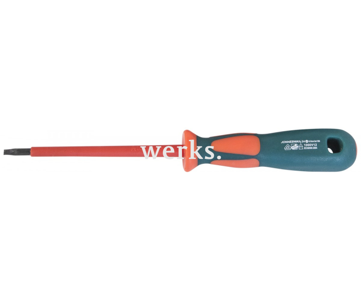 Отвертка шлицевая диэлектрическая SL4х100 VDE Jonnesway DV13S4100