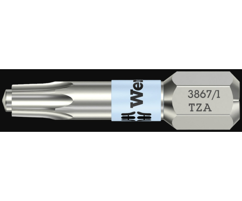 Насадка Wera 3867/1 TZA TORX WE-071054 TX 30 х 25 мм с цапфой нержавеющая сталь