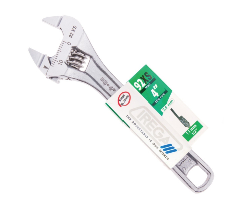 Ключ гаечный разводной хромированный с узкими губками с широким раскрытием и со шкалой 24 мм Irega 92WXS 6