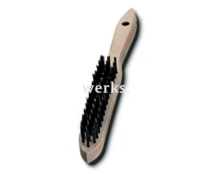 Щетка двухрядная буковая, стальная нерж. проволока 0,30 мм Lessmann 103 721