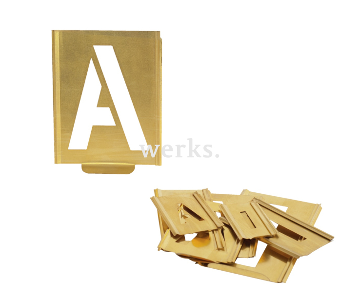 Профессиональный набор трафаретов для подписи с подключаемым механизмом KUKKO 327-100-B