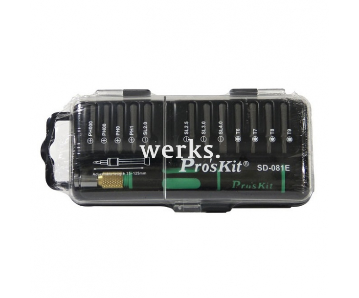 Отвертка с набором прецизионных бит ProsKit SD-081E