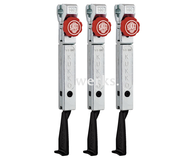 3 узких захвата с быстрой регулировкой (комплект) KUKKO 1-193-S