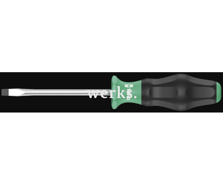Шлицевая отвертка Kraftform Comfort Wera 1334, 1.2x6.5x200 мм, WE-031423