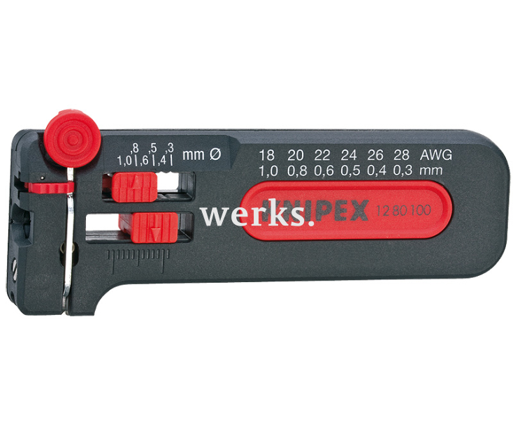 Съемник изоляции модель Mini (Ø 0,12 - 0,4 мм) Knipex KN-1280040SB
