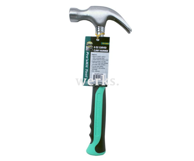 Молоток изогнутый с гвоздодером ProsKit PD-2609 250 мм
