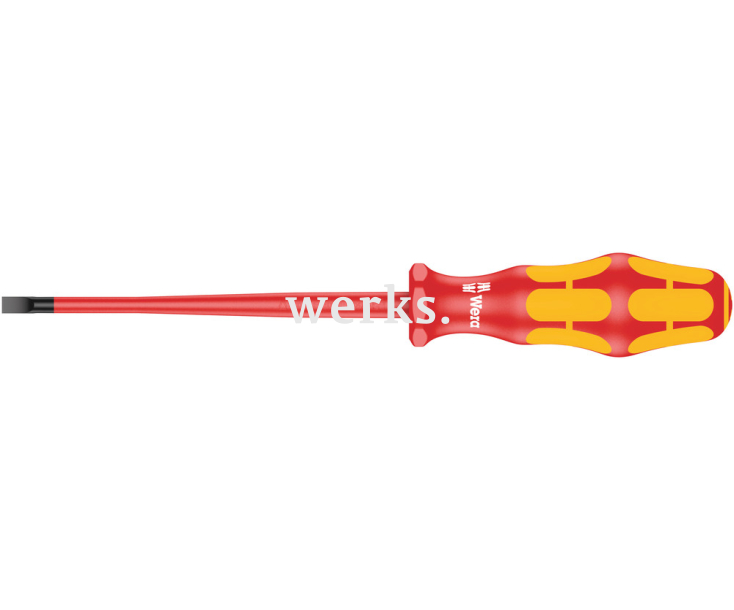 Отвертка Wera Kraftform 160 iS VDE WE-006440 0.6 x 3.5 x 100 изолированная шлицевая уменьшенный Ø рабочего конца