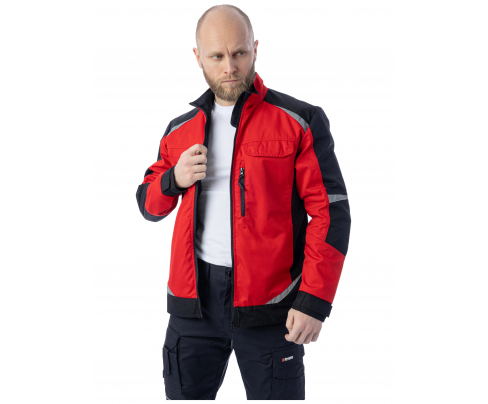 Летняя куртка Brodeks KS 202 красный/черный (XL)