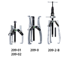 Универсальный трёхзахватный съёмник с шарнирными захватами  и регулировкой глубины фиксации KUKKO 209-02
