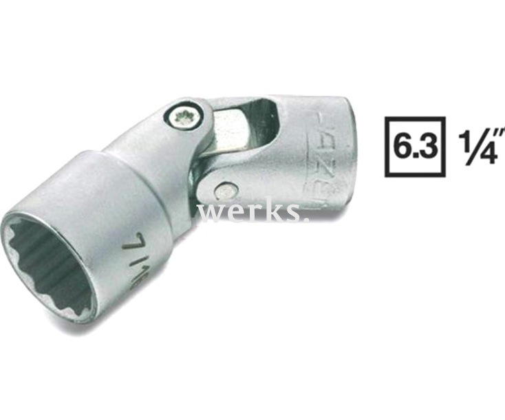 Торцовая головка 12-гранная шарнирная 6 мм 1/4" Hazet 850GZ-6