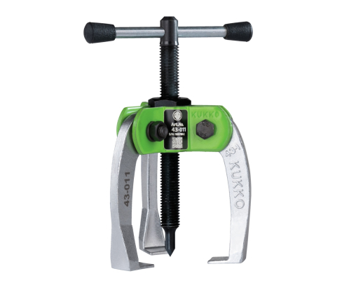 Удобный 3-захватный съемник мелких деталей с усиливающим усилием, самоцентрирующимся, узкими захватами, диапазоном зажима до 60 мм, глубиной зажима 50 мм KUKKO 43-0-11