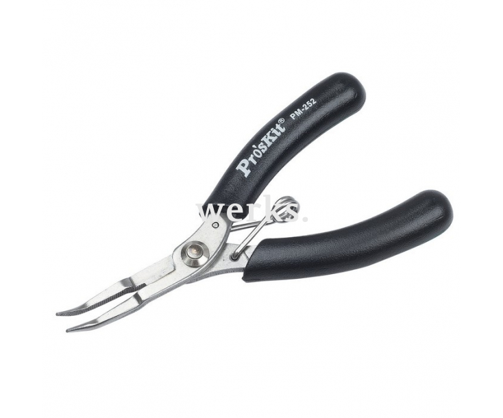 Минидлинногубцы-кусачки изогнутые ProsKit PM-252