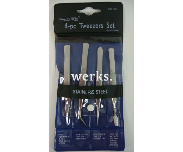 Набор пинцетов антимагнитных универсальный ProsKit 808-389