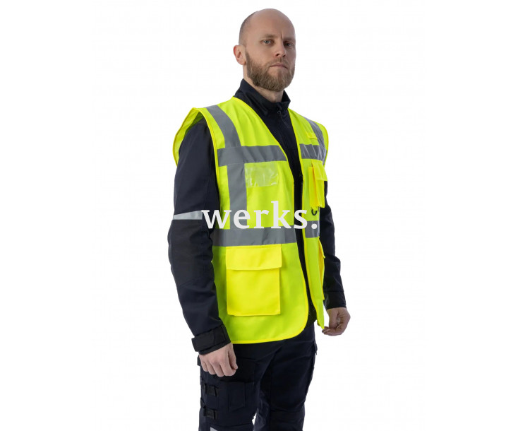 Сигнальный жилет Brodeks KM122 желтый (XL)