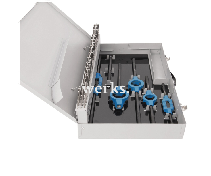 64-пр. Набор ручных метчиков и плашек M3-M24 HSS Werks W.1416220