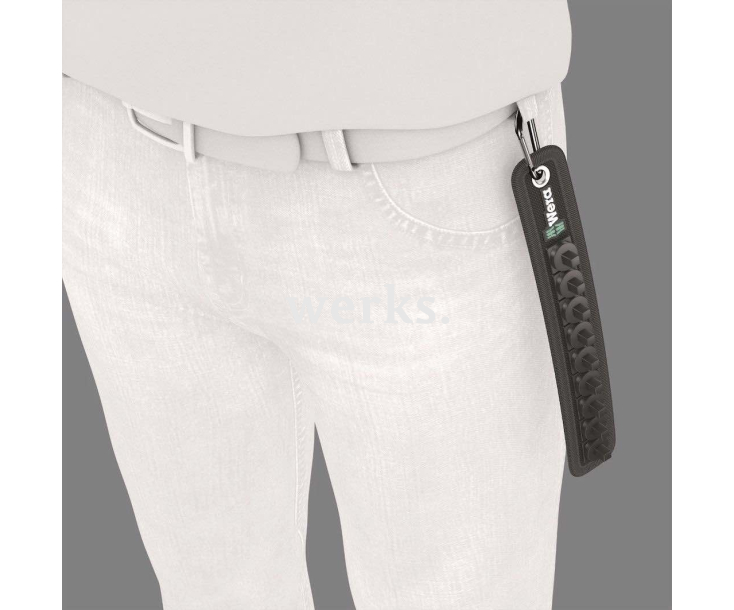 Набор торцовых головок Zyklop 1/4" Belt A 1 на матерчатом поясе Wera WE-003880 9 шт.