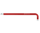 Ключ штифтовый HEX длинный PB Swiss Tools PB 212L.1,5 RE со сферической головкой, красный M1,5