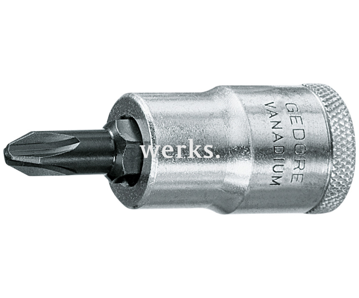 Головка торцевая с отверточной вставкой 1/2