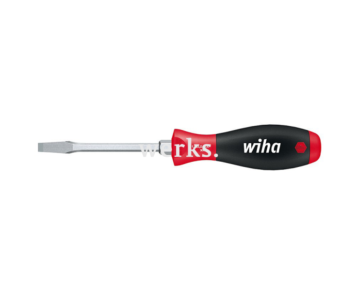 Отвертка Wiha SoftFinish Slotted 308 00735 7 x 125 шлицевая с шестигранным жалом