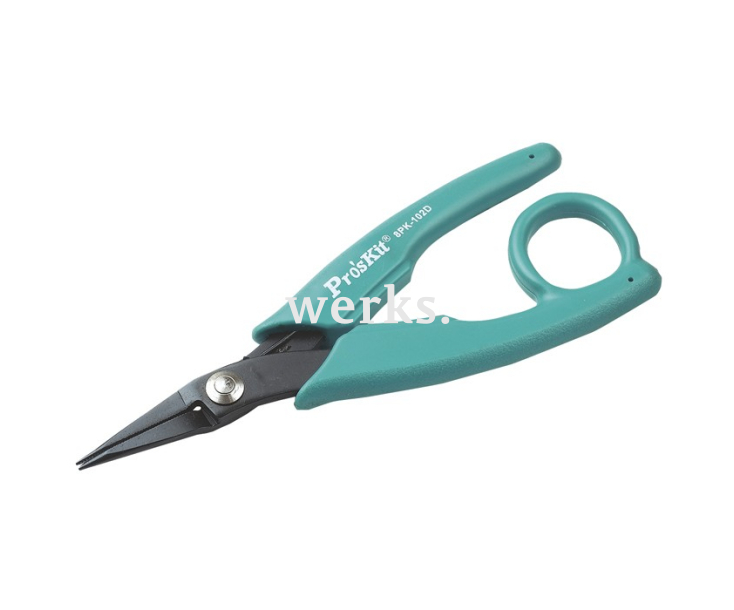 Минидлинногубцы прецизионные прямые 8PK-102D