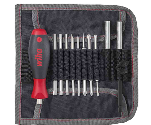 Набор бит с рукояткой монтажный серия 9300 Wiha 44576, 20 предметов