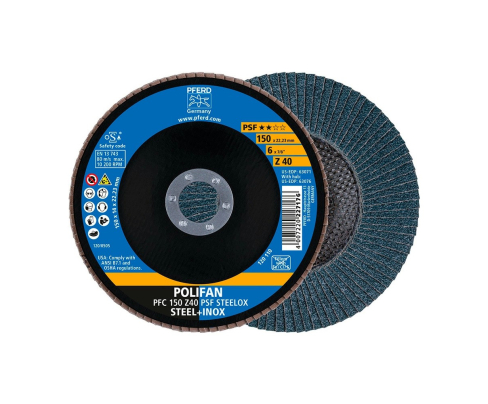 Круг шлифовальный Pferd PFC 150 Z 40 PSF STEELOX