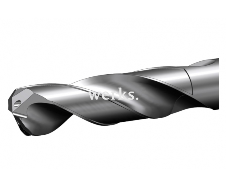 Цельное твердосплавное 2-х зубовое сверло для пилотных отверстий Type 153-03 Ø 4.00 мм длина 3 x Ø Botek 702004104