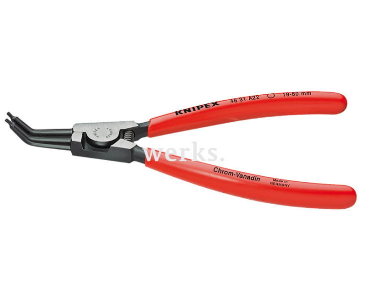 Щипцы для внешних стопорных колец на валах Knipex KN-4631A12