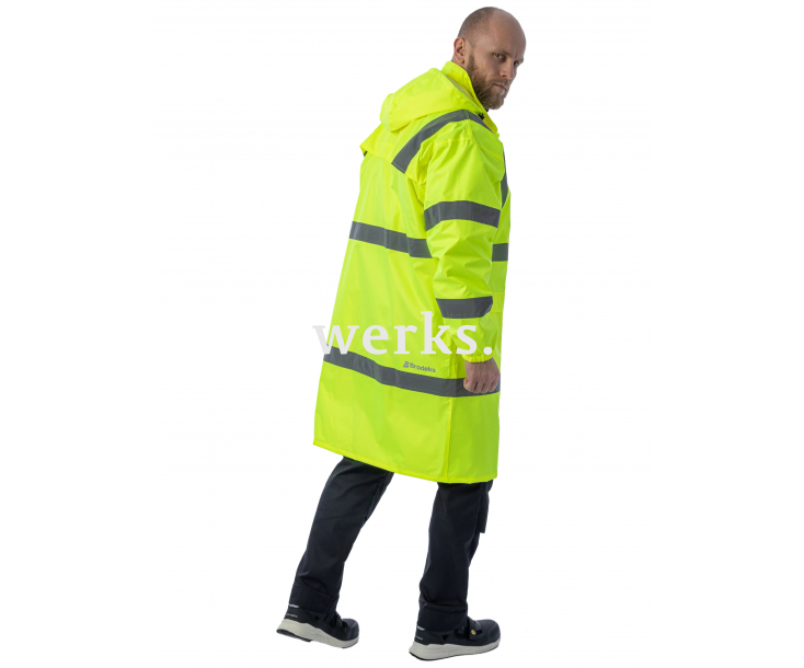 Сигнальный плащ-дождевик Brodeks KS252 желтый (XXL)