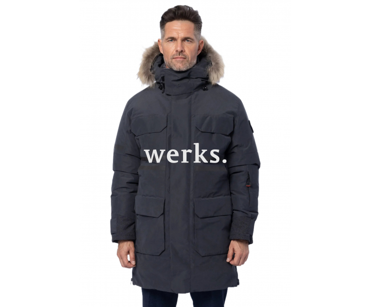 Зимняя пуховая куртка-парка Brodeks KW233 т.серый (S)