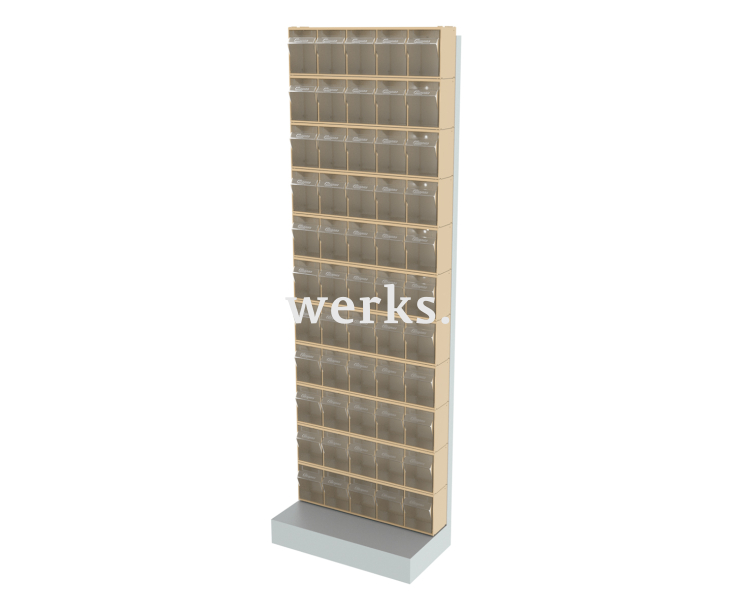 Стойка бежевая напольная Стелла-техник 405-00-00-11-B (610х325х1850)