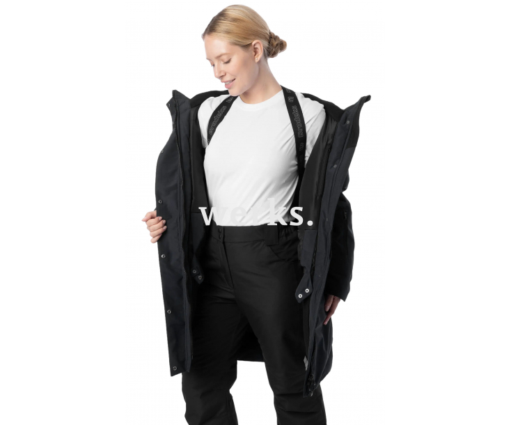 Зимняя женская куртка-парка Brodeks KW258 черный (XXL)