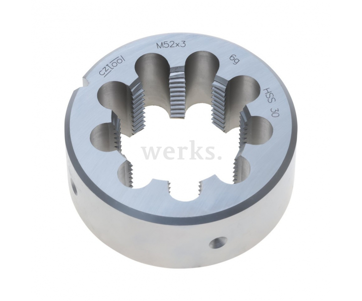 Плашка М52х3,0 HSS DIN EN 22568 6g 90х22мм Bucovice Tools 240521