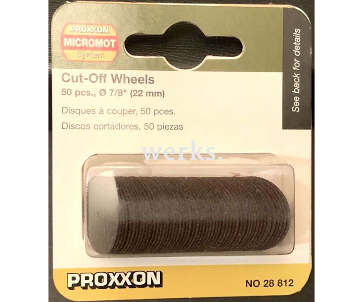 Отрезные диски корундовые Proxxon Ø 22 мм 28812 50 шт.