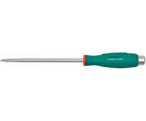 Отвертка шлицевая SL9.5 x 200 ударная с шестигранным жалом Jonnesway D70S9200