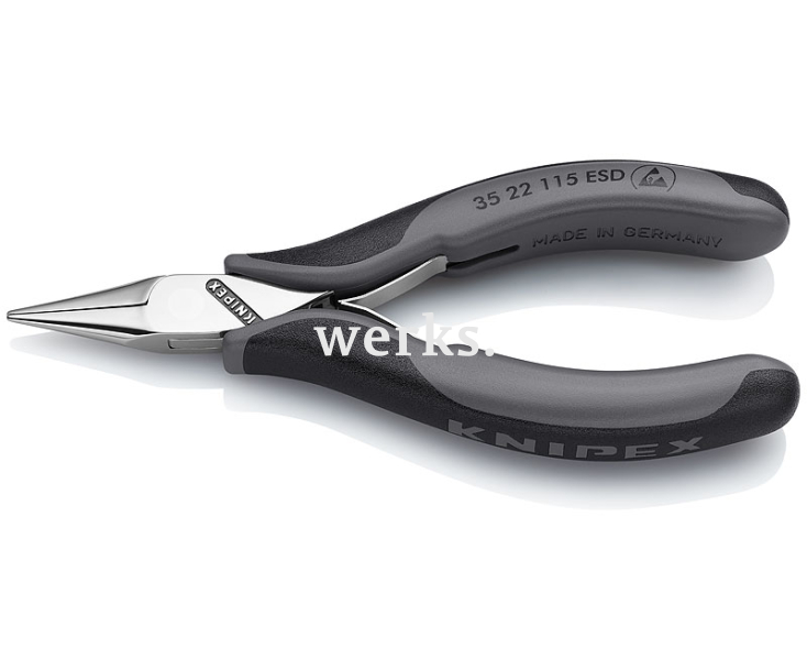 Плоскогубцы захватные для электроники антистатические Knipex KN-3522115ESD