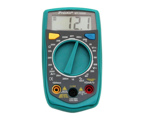 Мультиметр компактный цифровой ProsKit MT-1233D